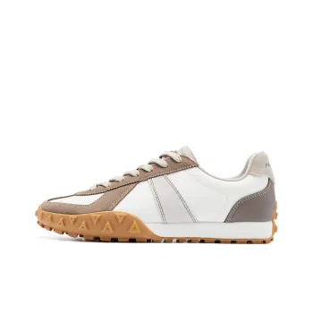 QIAODAN Cushioning Coverage Balance Wear-Resistant Lightweight Slip-Resistant Low-Top Casual Shoes Women's Ivory Walnut
