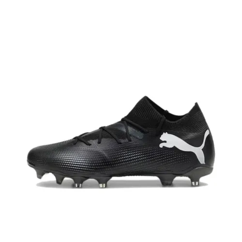 PUMA FUTURE 7 MATCH Soccer Shoes Men Low-Top Black/White