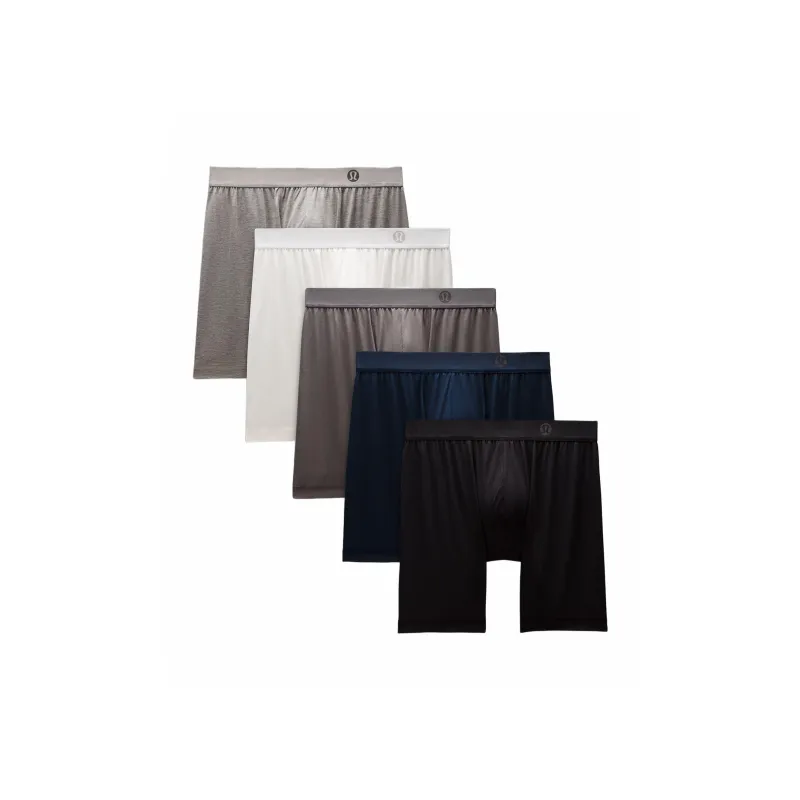 Lululemon Always In Motion Long Boxer 7' 5 Pack Underpants Men's 5 Pack-4