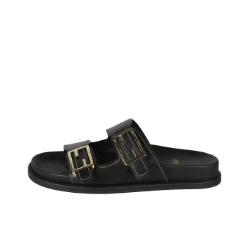 FENDI Slide Slippers Women's Black