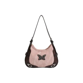 BGAY PU Shoulder Bag Regular Women's Pink & Brown/White & Pink/White & Black