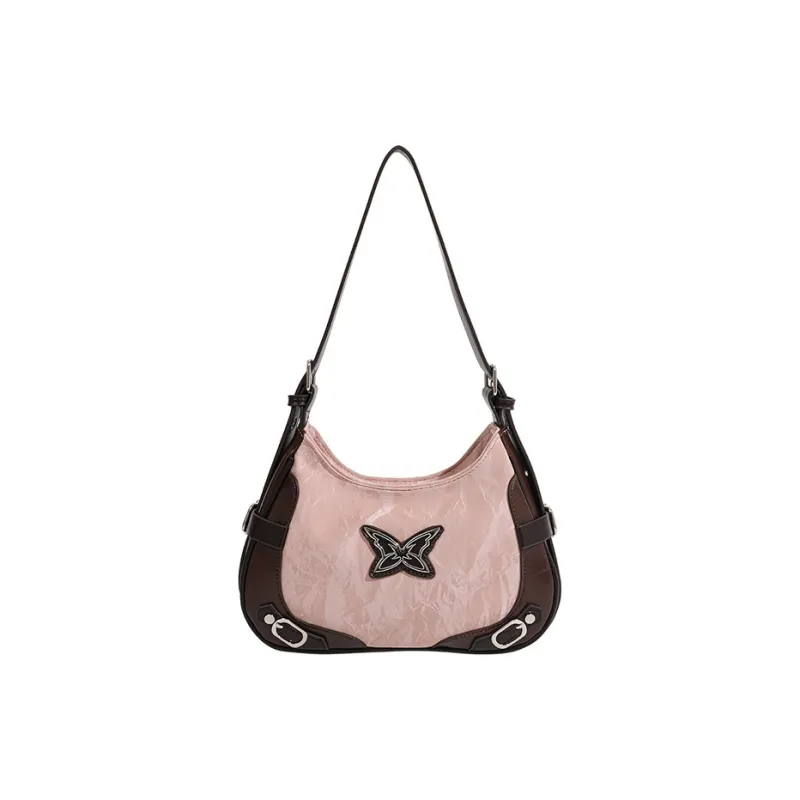 BGAY PU Shoulder Bag Regular Women's Pink & Brown/White & Pink/White & Black-0