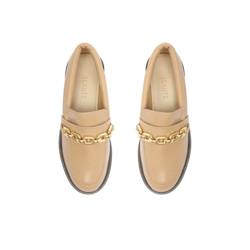 Schutz Dannie Loafers Women's Beige-4