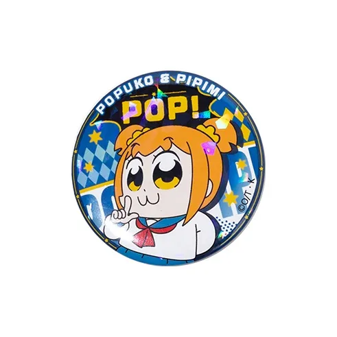Crooked Melon Production Pop Team Epic And Pipi Mei Authentic Authorized Round Badge Badges-10