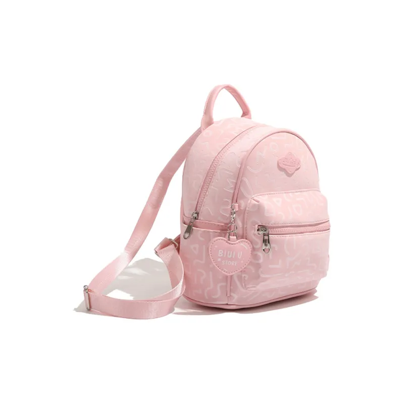 Bywhich PU Backpack Regular Women's Pink-2
