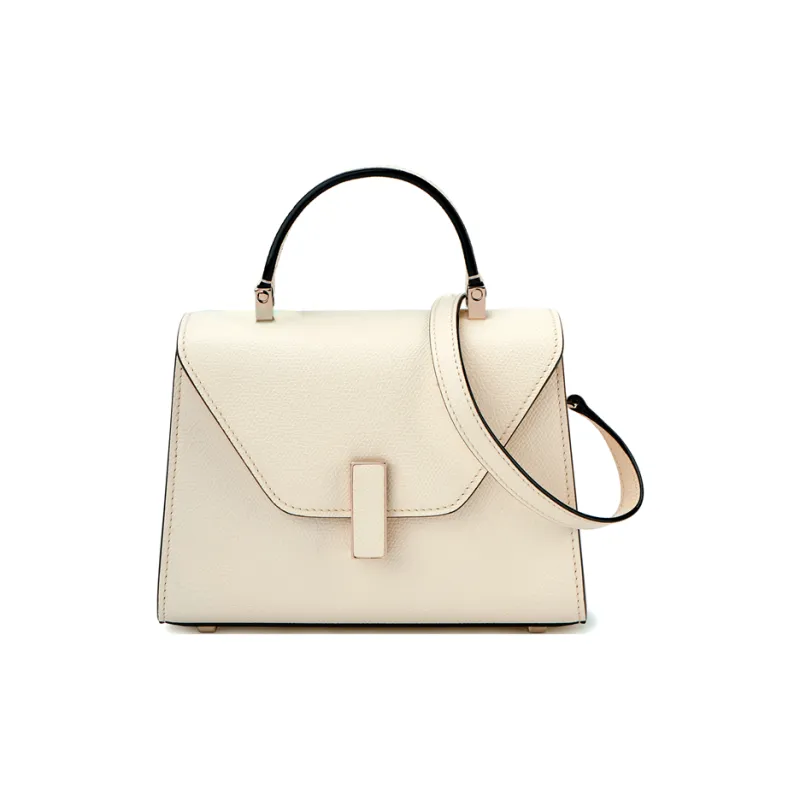 Valextra Iside Millepunte Calfskin Shoulder Bag, Crossbody Bag, Handbag Women's White-1