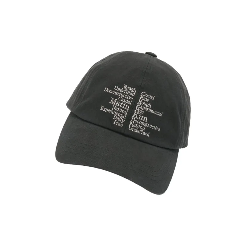 MATIN KIM Cotton Baseball Caps Unisex Gray-1