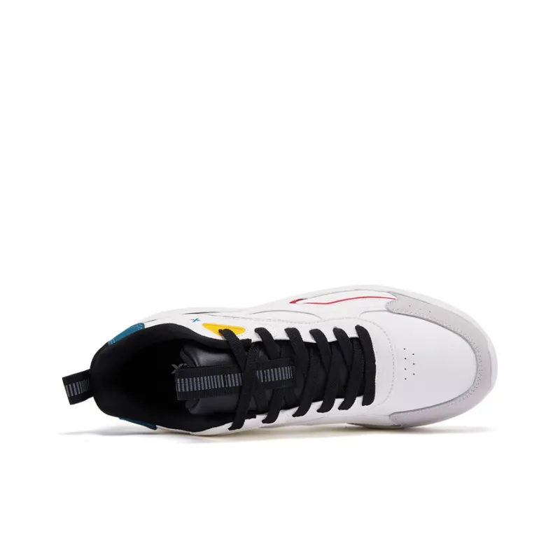 XTEP Cushioning, Slip Resistant, And Abrasion Resistant Low Top Casual Running Shoes Men's Sail White Duck Teal-2