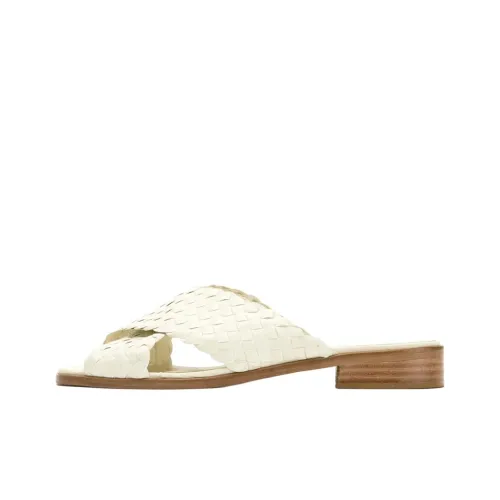 Sarah Chofakian Slide Slippers Women's Off White