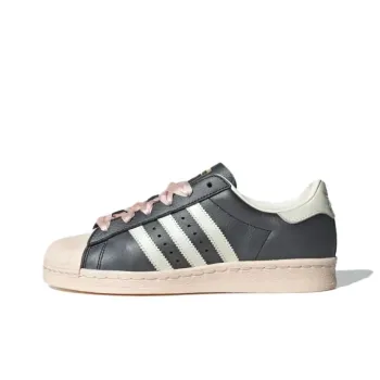 Superstar Women's Adidas Originals 82 'Black Pink Ribbon Laces' Women's