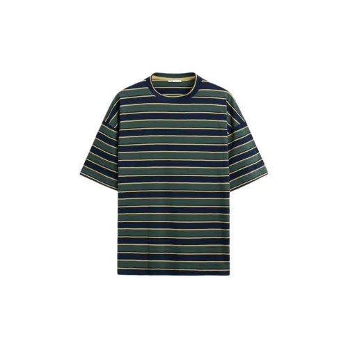 ZARA T-Shirts Men Green