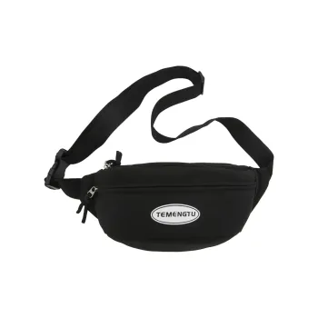 MOK Nylon Sling Bag Fanny Pack Unisex Black/Red/Green/Blue/Pink