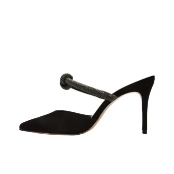 Schutz Slip-Resistant Closed Toe Slippers 8.4cm Women's Black