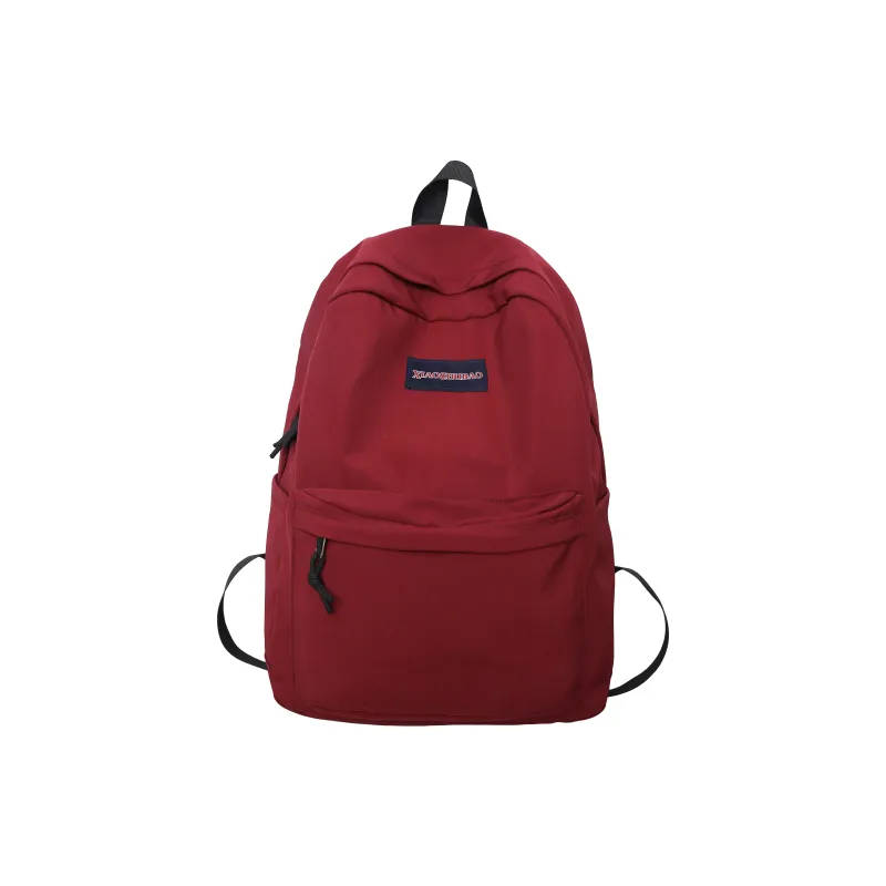 MOK Nylon Fabric Backpack White/Gray/Black/Khaki/Red-7