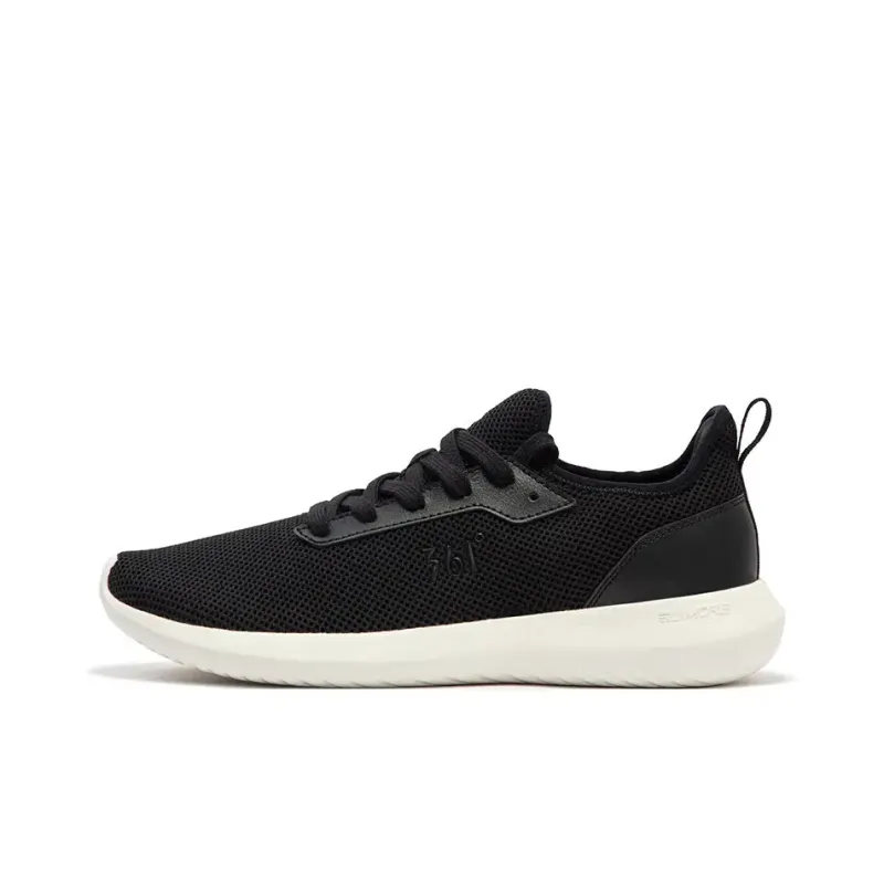 361° Breathable Lightweight Low Top Casual Running Shoes Men's Black White-0