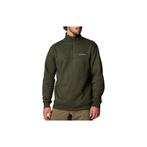 Columbia Sweatshirts Men Green Cape With Mixed Colors