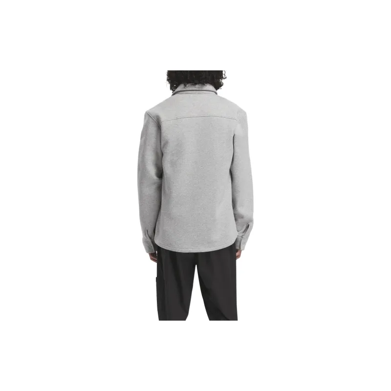 Reebok Classic Fleece-Lined Overshirt Jackets Coats Unisex Medium Gray Mixed Color-1