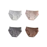 B Set-Cut-Out Satin-White+Pink+Gray+Coffee (4 Pack)