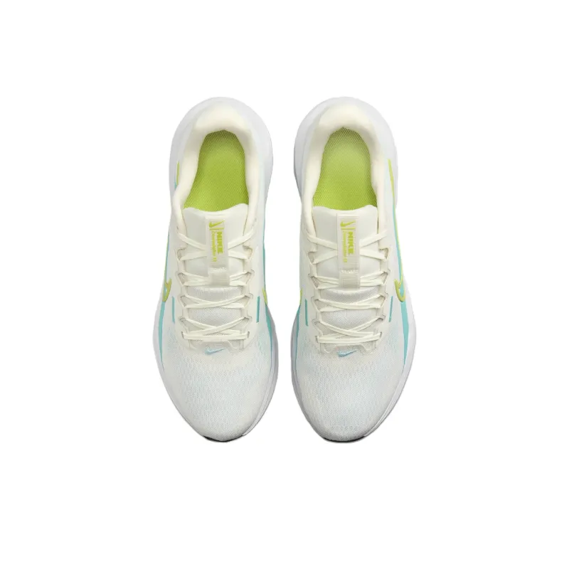 Nike DOWNSHIFTER 13 Anti Slip Wear Resistant Low Top Casual Running Shoes Unisex White Green Blue-3