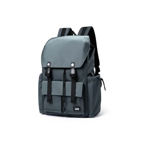 Lee Oxford Laptop Backpack Regular Unisex Gray Blue/Black