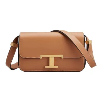 TOD'S T Timeless Logo Plaque Shoulder Bag