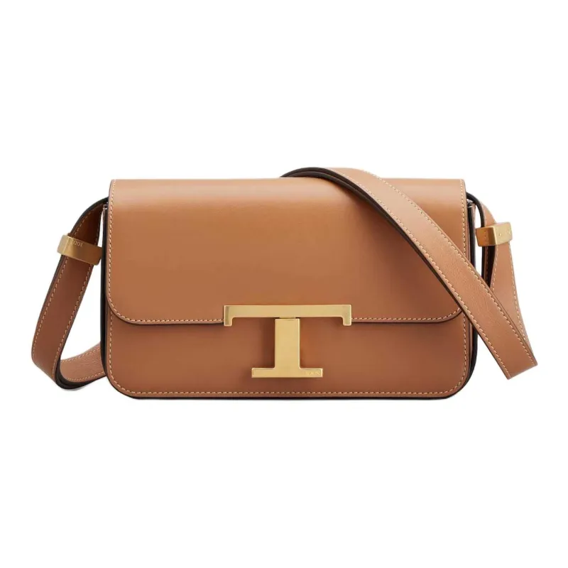 TOD'S T Timeless Logo Plaque Shoulder Bag-0