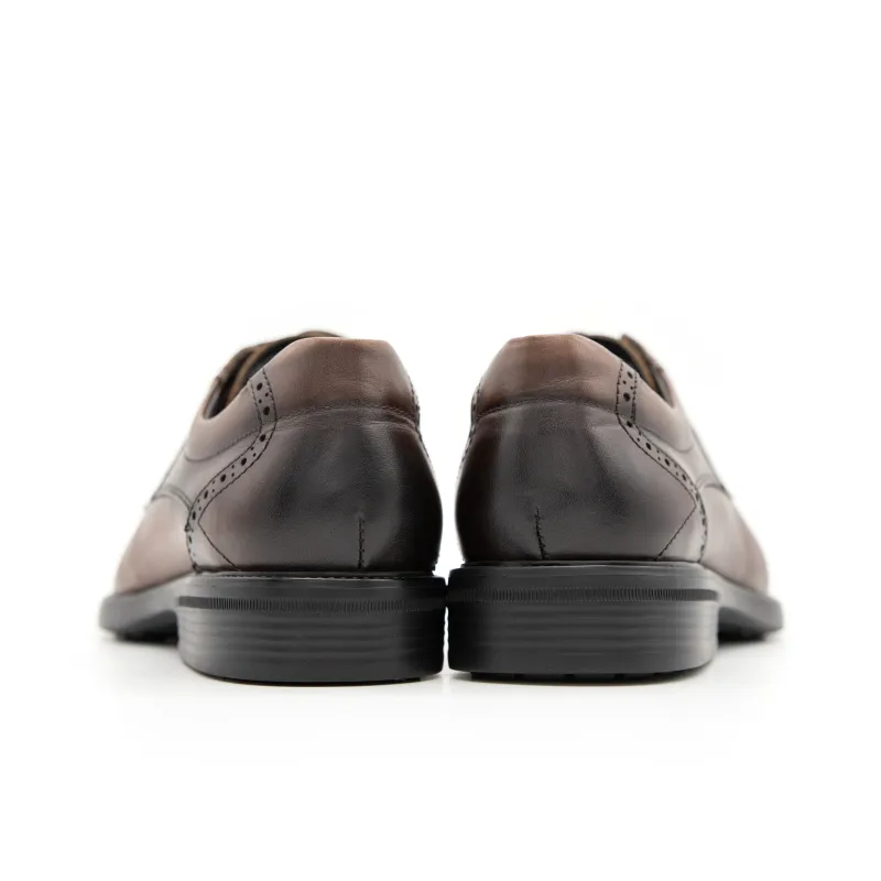 Satchi Dress Shoes Men Low Top Brown-4