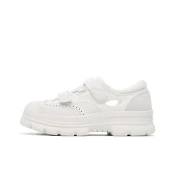 Dickies Patchwork Collection Fashion Minimalist Style Design Themed Thick Sole Skateboard Shoes Women's Beige