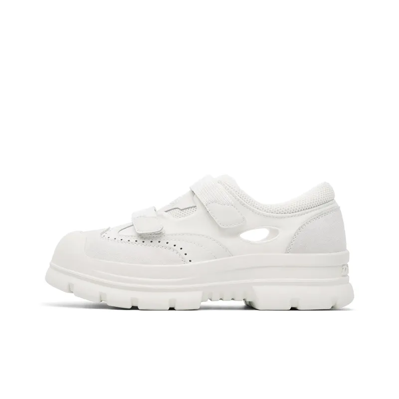Dickies Patchwork Collection Fashion Minimalist Style Design Themed Thick Sole Skateboard Shoes Women's Beige-0