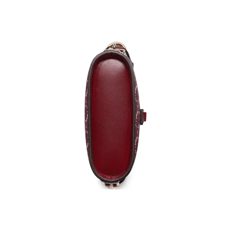 GUCCI Leather Bucket Bags Shoulder Bag Crossbody Bag Mini Women's Red-4