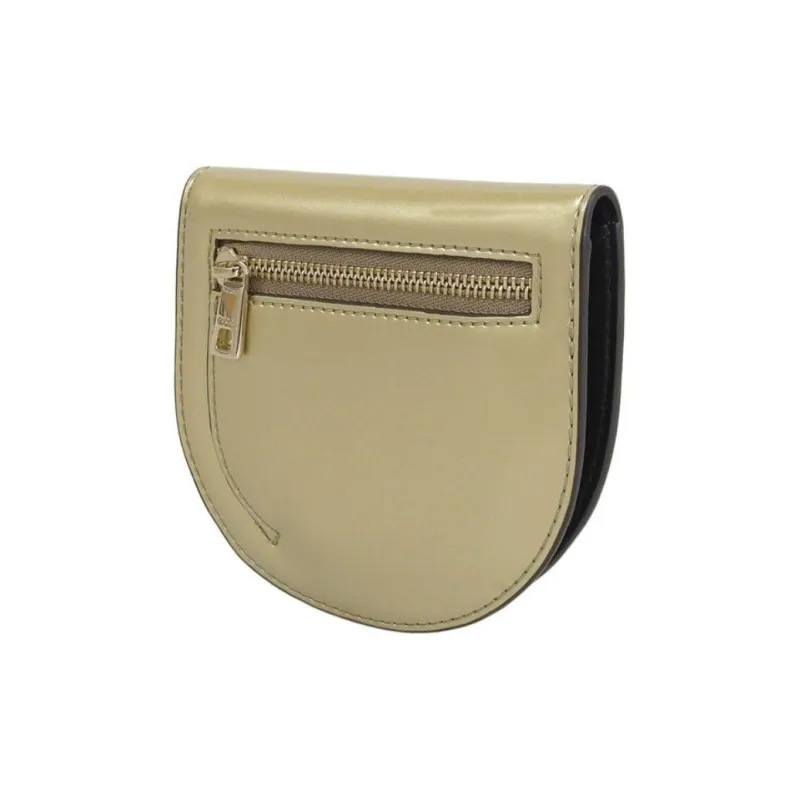 Furla Leather Card Holder Women's Champagne-2