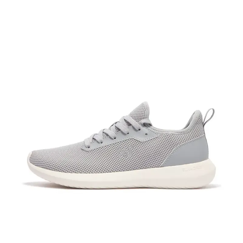 361° Breathable Lightweight Low-Top Casual Running Shoes Men's Gray White-0