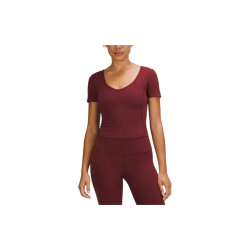 Lululemon Align™ Series T-Shirts Women's Deep Red