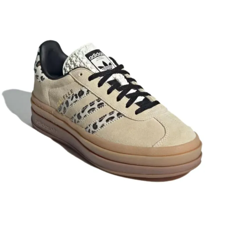 Adidas Gazelle Bold Cream Black Leopard Women's-2