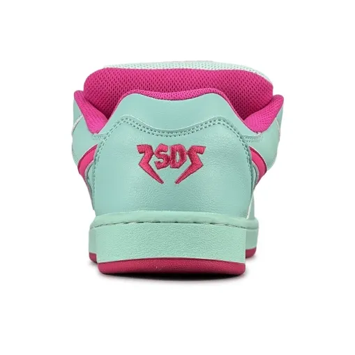 LuzaoT SUPER DRAG Puffy Shoes Anti Slip Wear Resistant Low Top Skateboard Shoes Women's Blue Pink-4