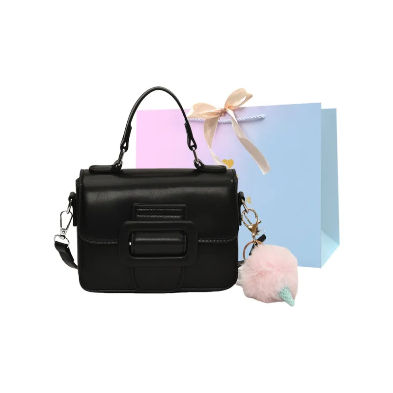 SUPERCUTE PU Satchel Bag Portable Crossbody Bag Shoulder Bag Women's White/Black/Blue/Pink-6
