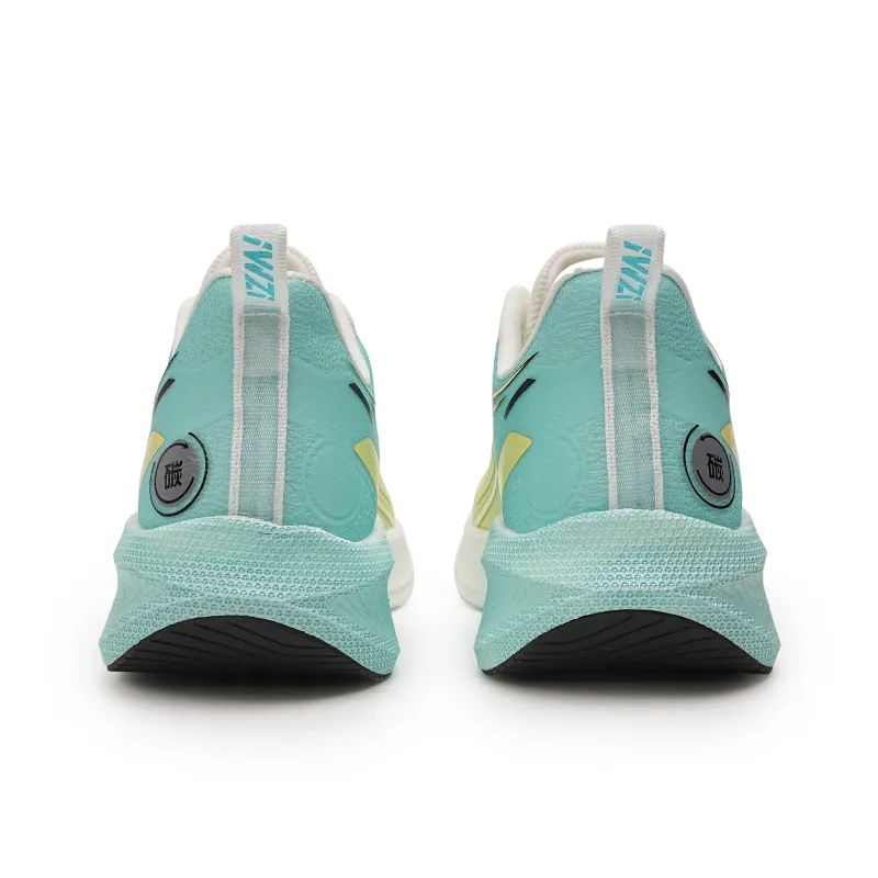 IWZI Low-Top Running Shoes Unisex Fluorescent Moon Green-3
