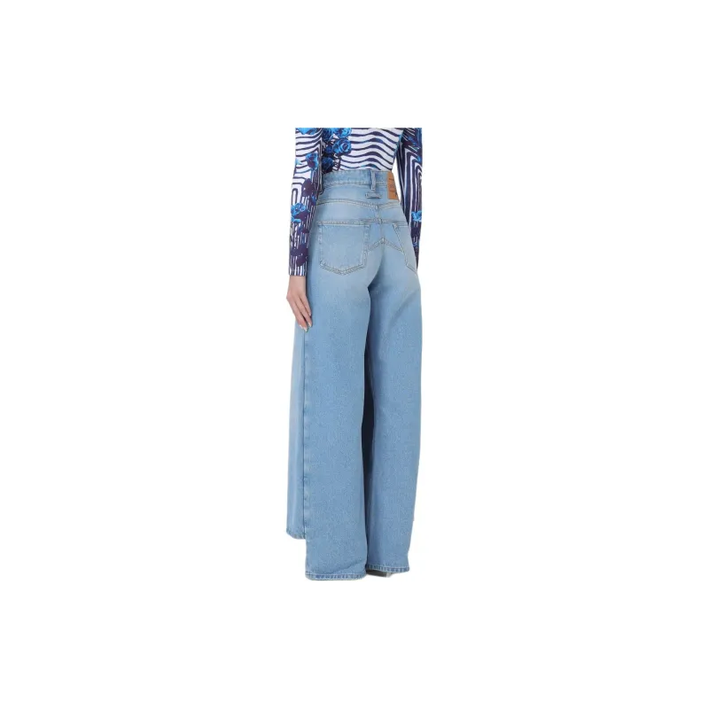 Jean Paul Gaultier Denim Pant Skirt 'Blue'-1