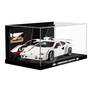 LIGHT YOUR BRICKS LeiBaiYi Compatibility Building Block 10337 Lamborghini Contach Car Display Case Model Accessories