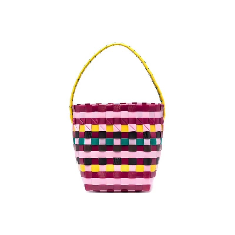 MARNI Polypropylene With Cow Leather Bucket Bag Handbag Kids' Multicolor-3