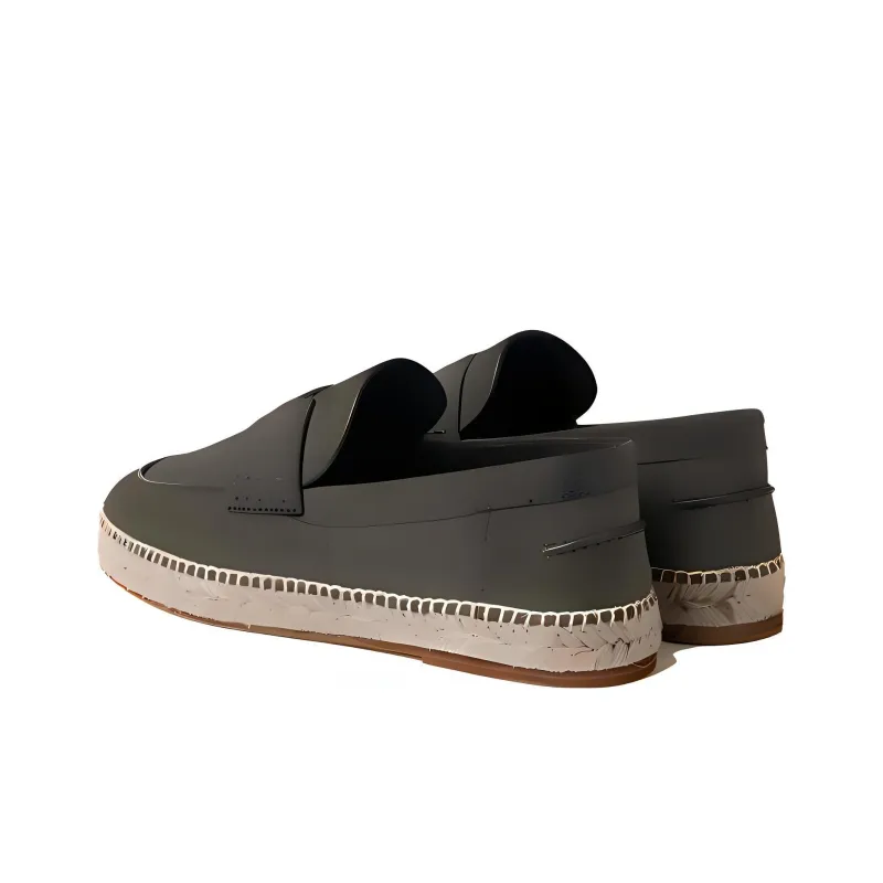 HERMES Trip Espadrilles Men's Dark Green-3