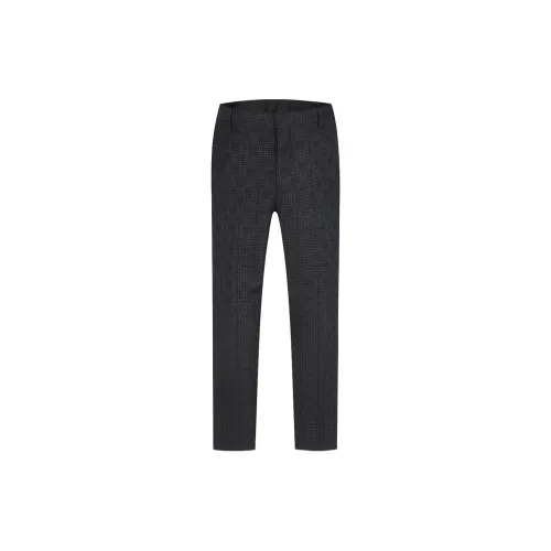 FERRE Suit Trousers Men Gray Floral Pattern