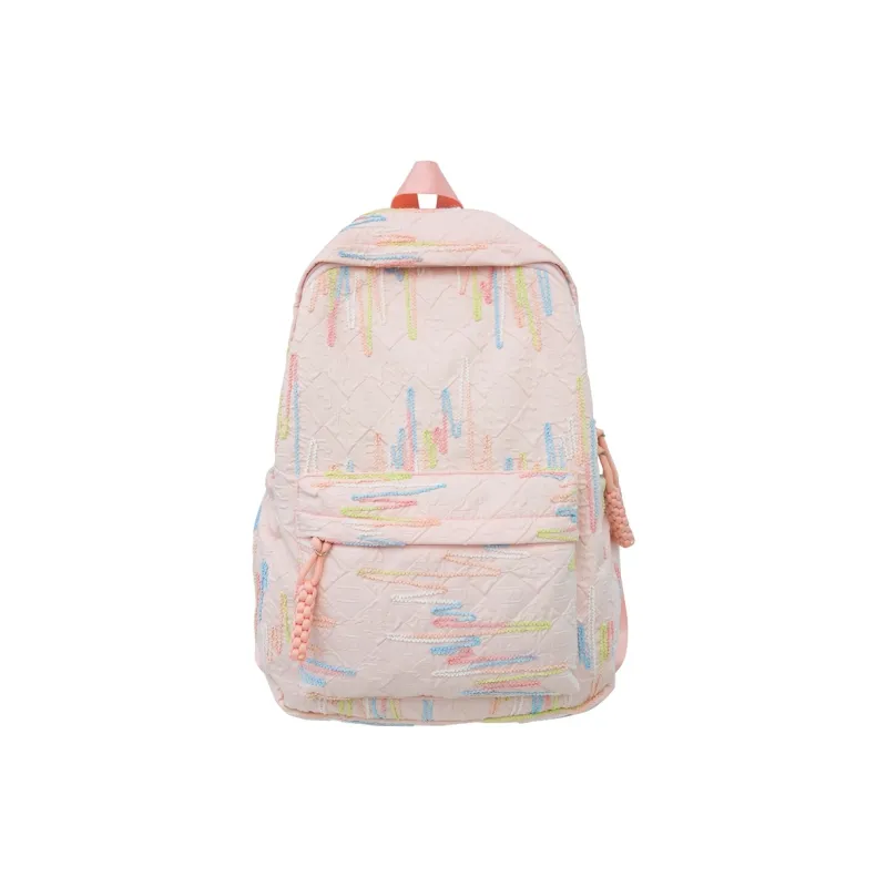 KAKAXI Nylon Backpack Women's Black/Pink/Yellow/Purple/White-4