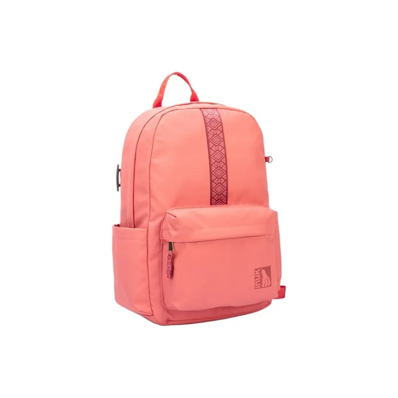 INUK Polyester Backpack Regular Unisex Yellow/Milk Tea Beige/Green/Pink-27