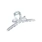 Silver Bowknot Tubas Claw Clip
