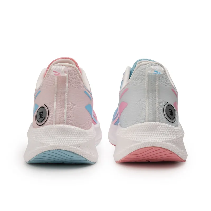 IWZI Running Shoes With High Visual Appeal Unisex Blue Pink Mismatched Color-4