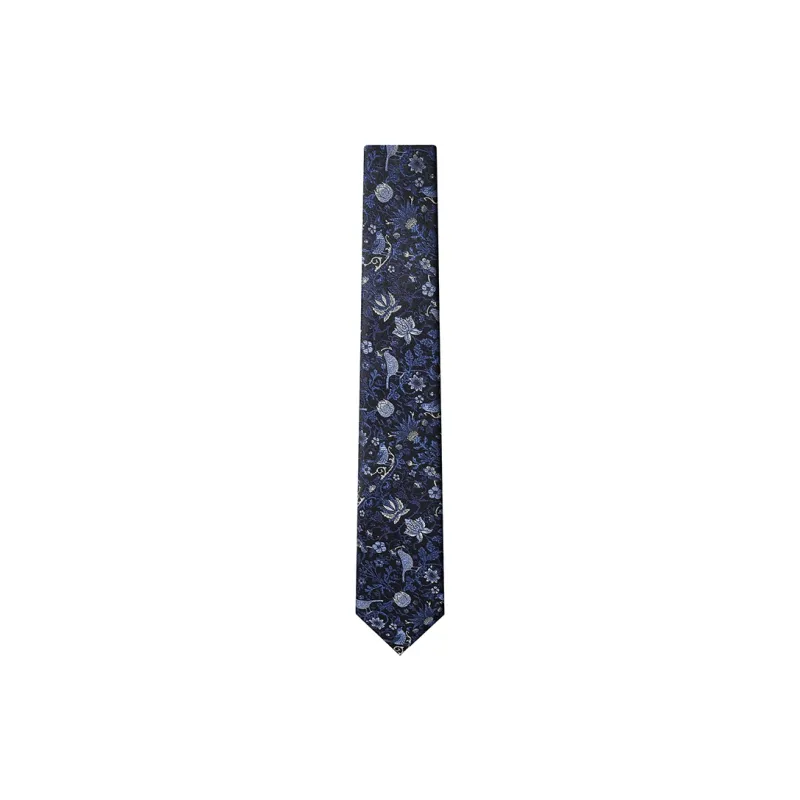 GIEVES CHARLES Mulberry Silk Business Casual Tie Men's-1