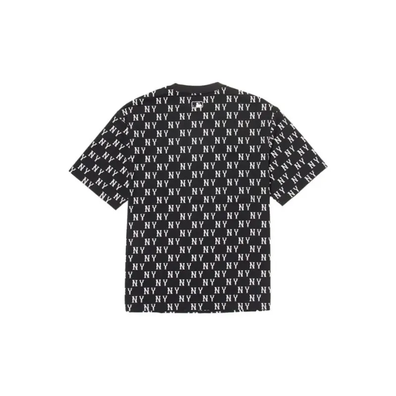 MLB Monogram Collection New York Yankees T Shirt Unisex Black-1