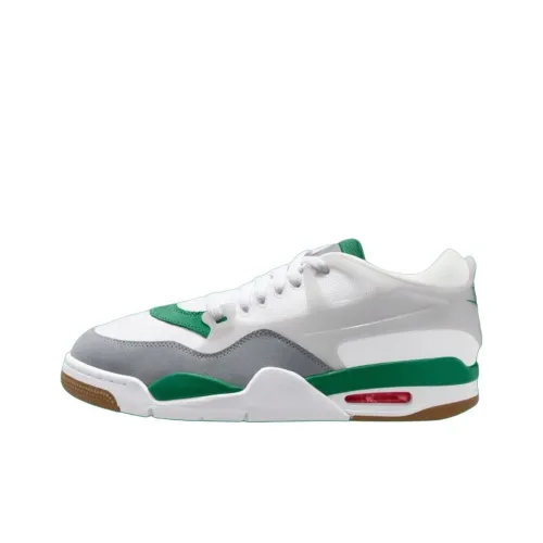 Air Jordan 4 Vintage Basketball Shoes Unisex Low-Top White/Green