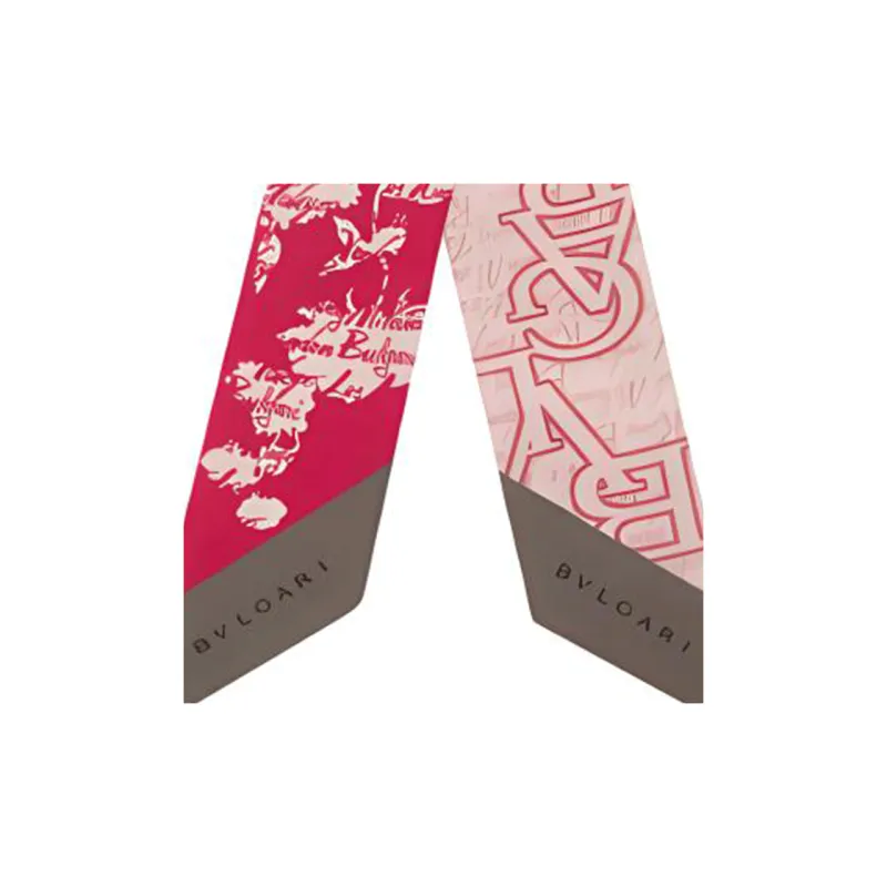 BVLGARI Silk Silk Scarves Women's Pink-1
